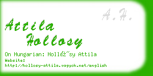 attila hollosy business card